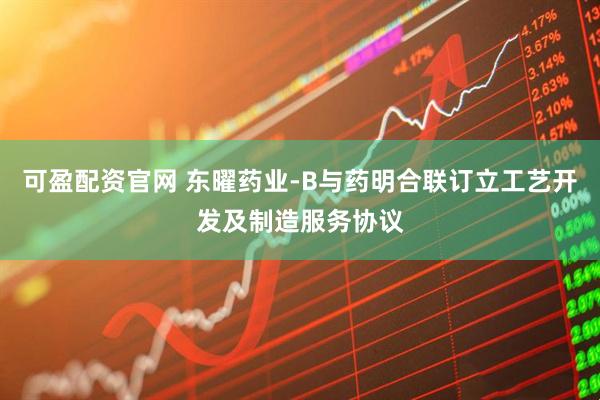 可盈配资官网 东曜药业-B与药明合联订立工艺开发及制造服务协议